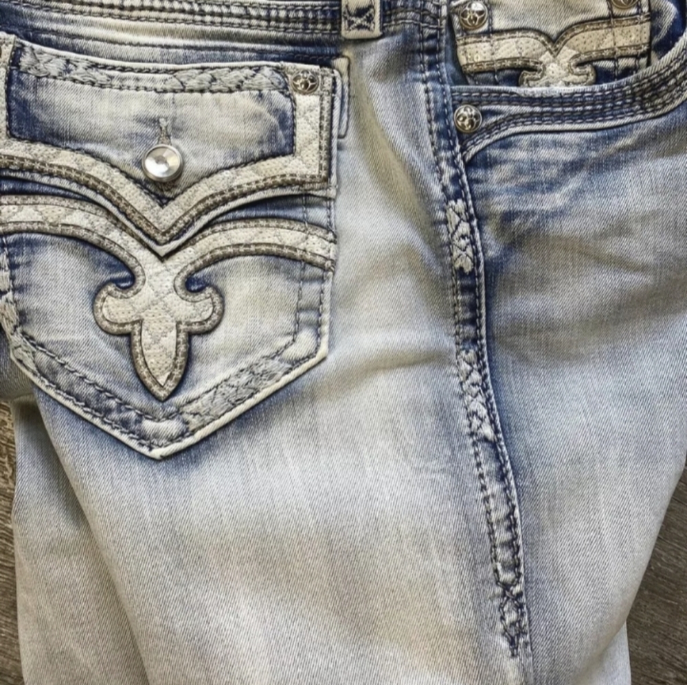 ROCK REVIVAL Jeans Raven B4 Bootcut Acid Blue Size 31x31